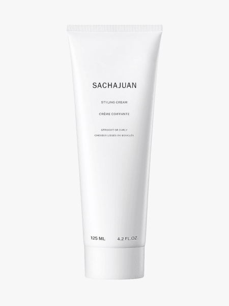Sachajuan Styling Cream in branded tube component on a light gray background